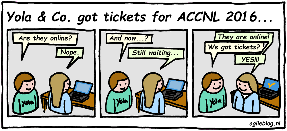 Yola & Co. got tickets for ACCNL16 comic.