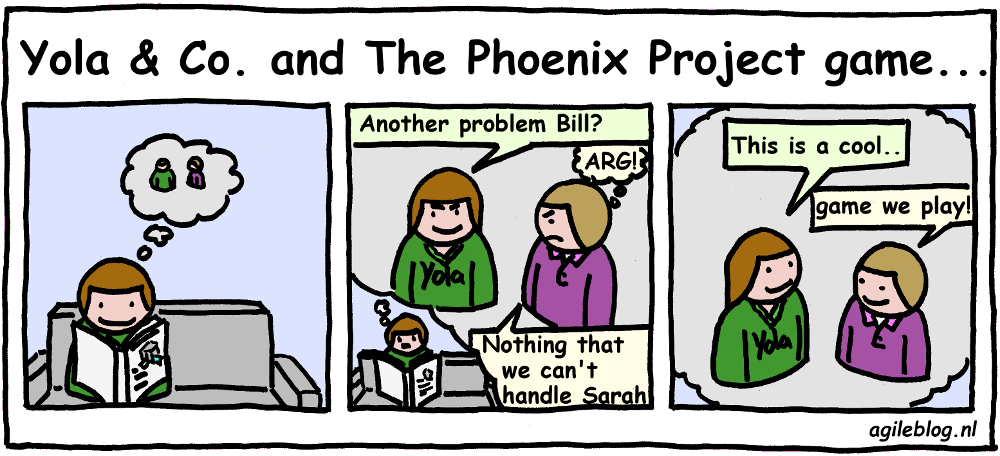 Yola and Co. and the Phoenix Project game comic.