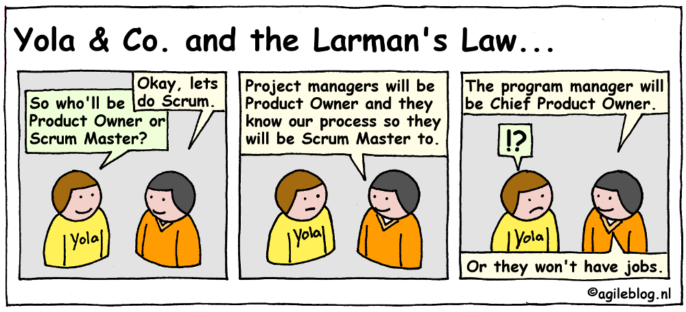 Yola and Co. and the Larman's Law comic.