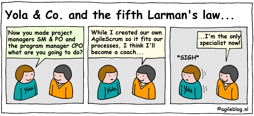 Yola and Co. and the fifth Larman's Law comic.